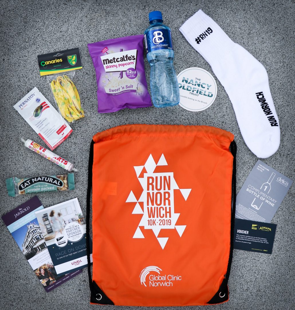 Finishers' goody bag contents revealed…