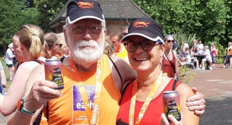 Tim and his wife at Run Norwich