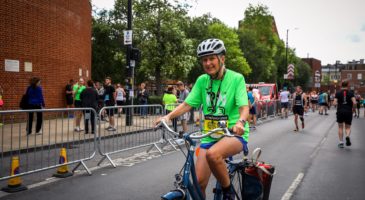 Woman cycling